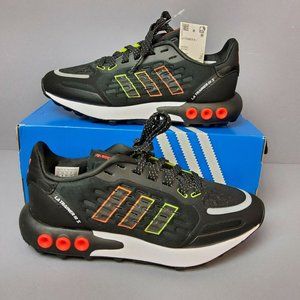Adidas LA Trainer III J FY7217 Black Yellow Red Youth Size 4.5 Shoes Sneakers